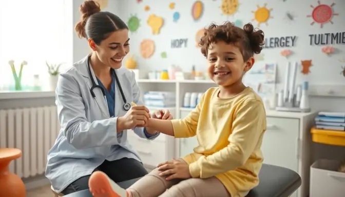tratamento alergia infantil