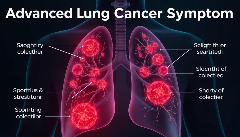 sinais de câncer de pulmão em estágio avançado